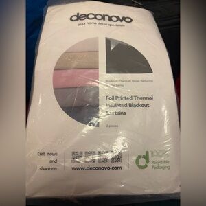NEW New deconovo  foil printed thermal insulated blackout curtains